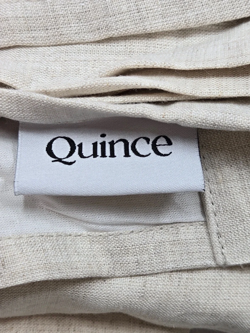 QUINCE Set Of 2 48x84 European Linen Curtains Flax 0060